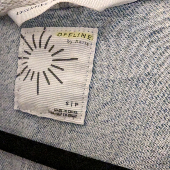 OFFLINE By Aerie Hooded Denim Jacket - Picture 6 of 6